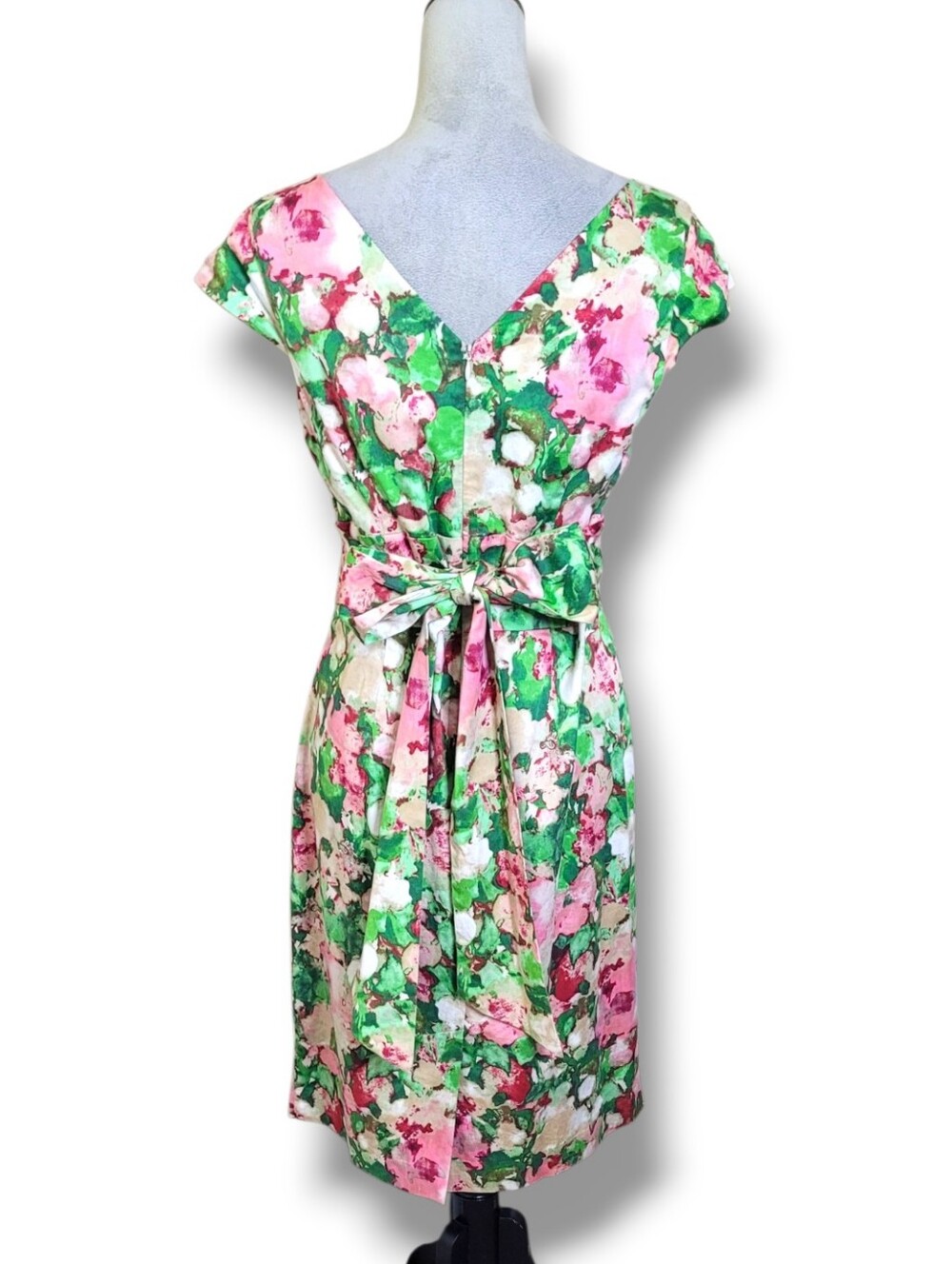 Talbots Floral Knee Length Dress Size 8 - Picture 8 of 10